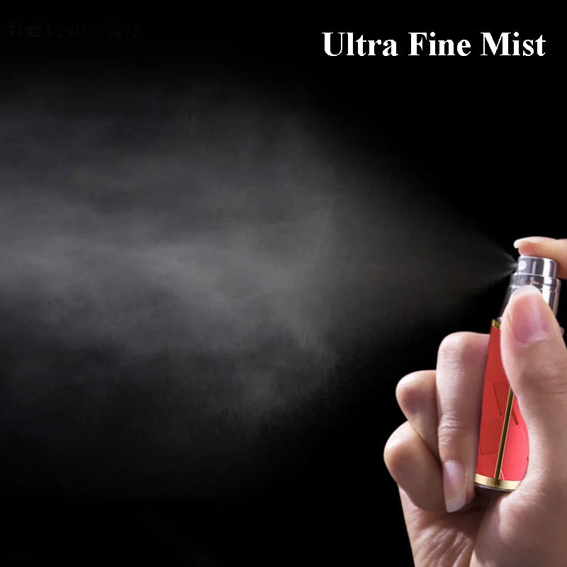 5ML Portable Perfume Bottle for Travel Mini Refillable Perfume Dispenser Cosmetics Container Leather Leak-Proof Perfume Sprayer